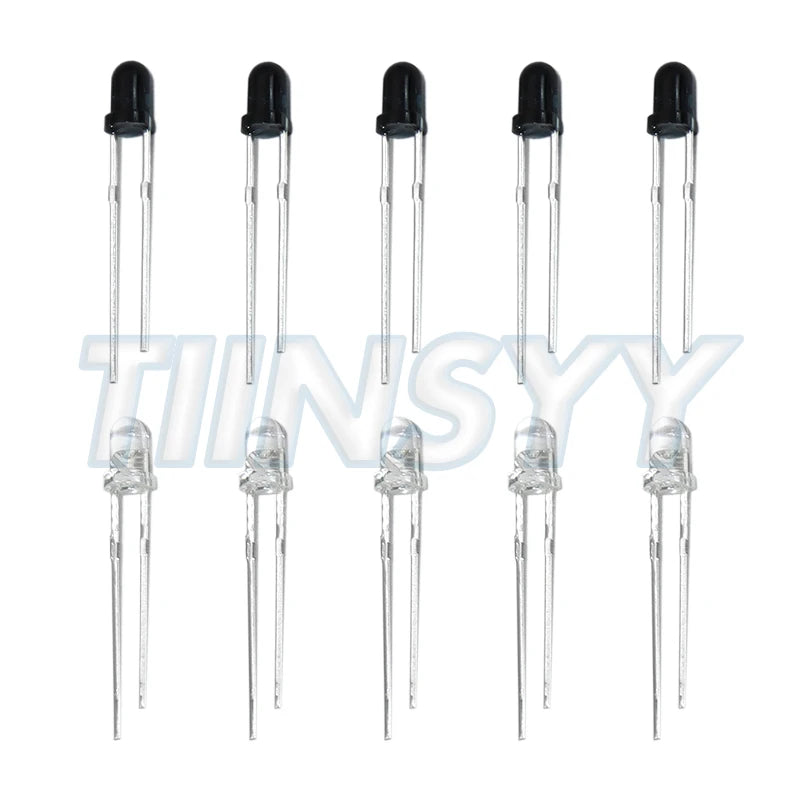 10pairs 3mm 5mm 940nm LEDs Infrared Emitter and IR Receiver Diode F3 F5 Diodes for Arduino DIY