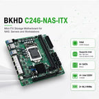 8-Bay C246 ITX NAS Motherboard 4x 2.5G LAN 2*M.2 NVME 8*SATA3.0 2*DDR4 PCIE 16X LGA1151 8th/9th Core Xeon Industrial Mainboard