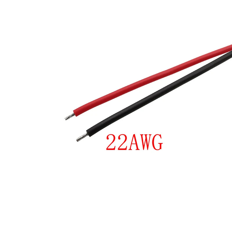 JST XH 2.54mm Pitch 1S 2 Pin Balance Plug Conenctor XH 2.54 Female Plugs With 22AWG Silicone Wire Cables For RC Lipo Battery