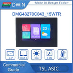 DWIN 4.3/7.0/10.1 DGUS2 Commercial Grade  HMI LCD Display Resistive Touch Screen With Shell Connect With PLC/Arduino/STM32