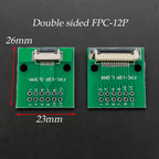 1pcs Test Board FPC 6 8 10 12 20 30 24 Pin PCB Double Sided FFC FPC Flex Cable Adapter Pitch 0.5mm 1.0mm to 2.54mm Connector