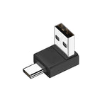 USB 3.1 To Type-C OTG Adapter 90/180 Degree Elbow Fast Charging Charger Converter U Shape USB Male To USB C Male Data Adapter
