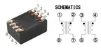 2×27UH 1A 4 Wire SMD Common Mode Choke High Frequency EMI Filter Coil For Switching Power Supply Signal Filter