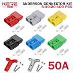 5/10PCS 50A Plug Quick Plug Battery Charging Connector Power Motorcycle Solar Caravan Socket Adapter Accessories