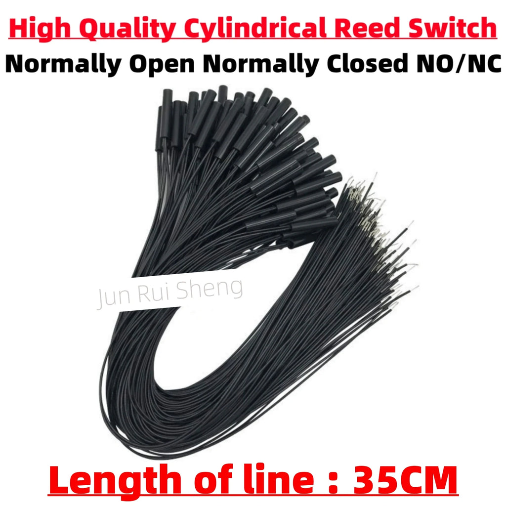 5PCS High Power GPS-01 6*38MM Waterproof Magnetic Contact Reed Switch 1A 160V 220V Normally Open/Closed NO NC Embedded Sensor