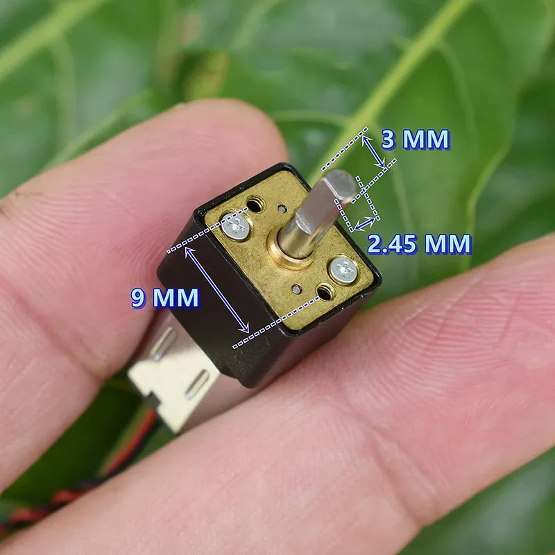 Mini N20 Metal Gear Motor DC 3V-6V 5V 170RPM Slow Speed DIY Robot Hobby Toy Model