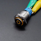 16mm 19mm 22mm Metal Power Supply Switch Push Button PC Pulsador Car Engine Backlit 3v 6v 12v 24v 220v Momentary Start Stop LED