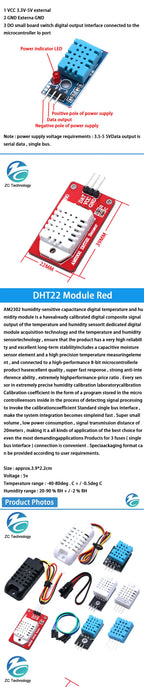 DHT11 DHT22 AM2302B AM2301 AM2320 Digital Temperature and Humidity Sensor AM2302 Temperature and Humidity Sensor For Arduino