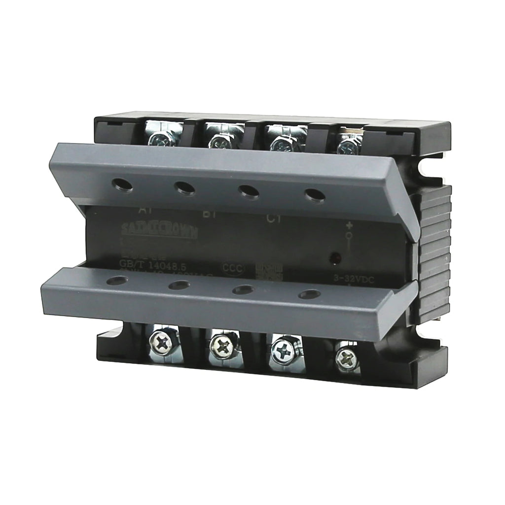 3 Phase 10A 25A 40A DA 60A 80A 100A 150 200A Three Phase SSR 3-32VDC Control 40-480V AC Solid State Relay SSR AC Three DC-AC