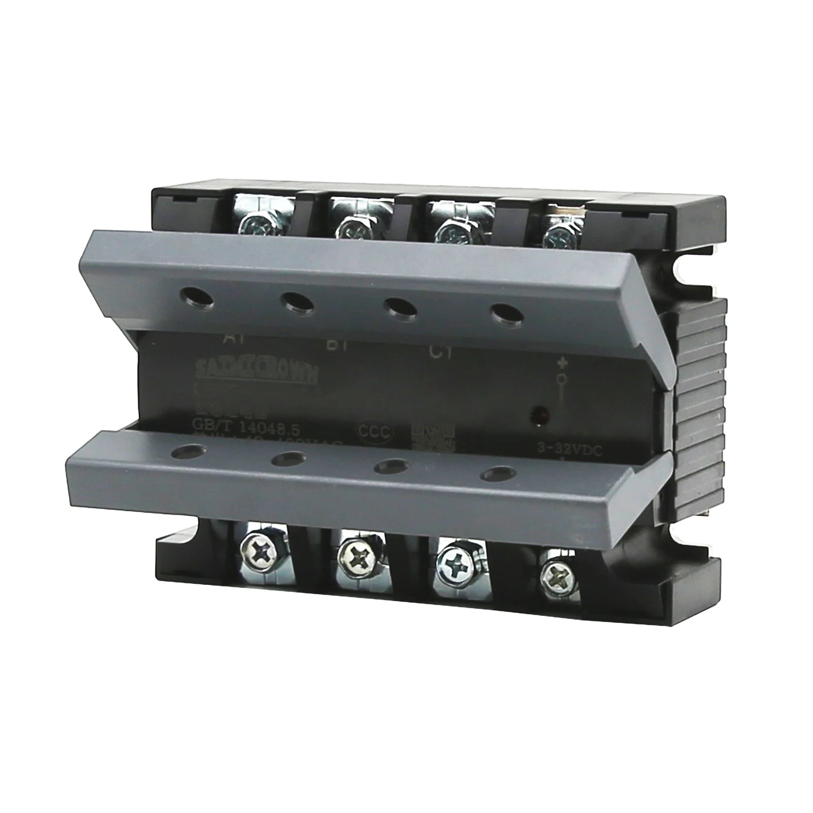 3 Phase 10A 25A 40A DA 60A 80A 100A 150 200A Three Phase SSR 3-32VDC Control 40-480V AC Solid State Relay SSR AC Three DC-AC