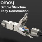 CAT6 Cat6A Cat7 Network Cable Extender Junction Adapter Connection Box RJ45 Lan Extension Connector Full Shielded Toolless Crim