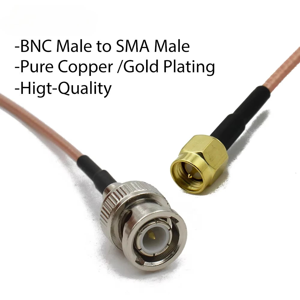 Low Loss RG316 Q9 BNC to SMA Male Plug / Female Jack Extension Pigtail Cable RF Coaxial Jumper Straight Crimp Connector Wire
