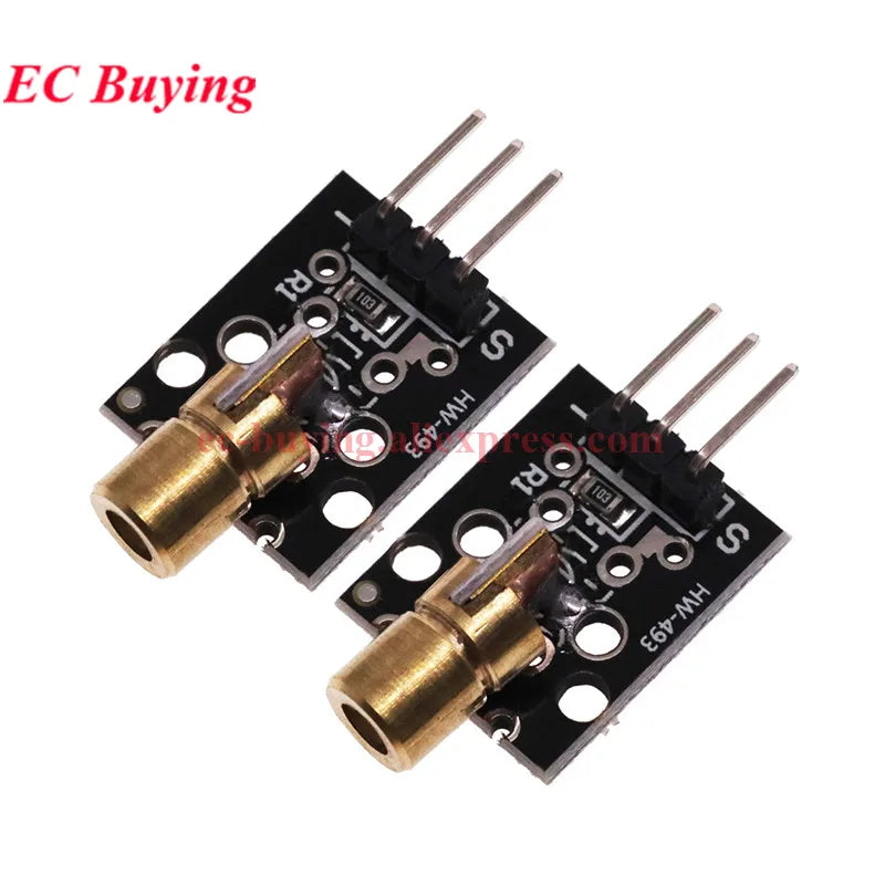 20Pcs/1pc KY-008 650nm Laser Sensor Module 6mm 5V 5mW Red Laser Dot Diode Copper Head for Arduino Transmitter TL Transducer