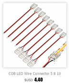 COB LED Wire Connector 5 8 10mm Connection Solderless Mini Buckle FCOB RGB CCT LED Strip Lights 2 3 4 Pin No Dark Area Connector