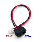 2 4 6 Pin USB-C Type Waterproof USB Connector Direct Compression Female Base Female Socket Charging Interface With Welding Wire