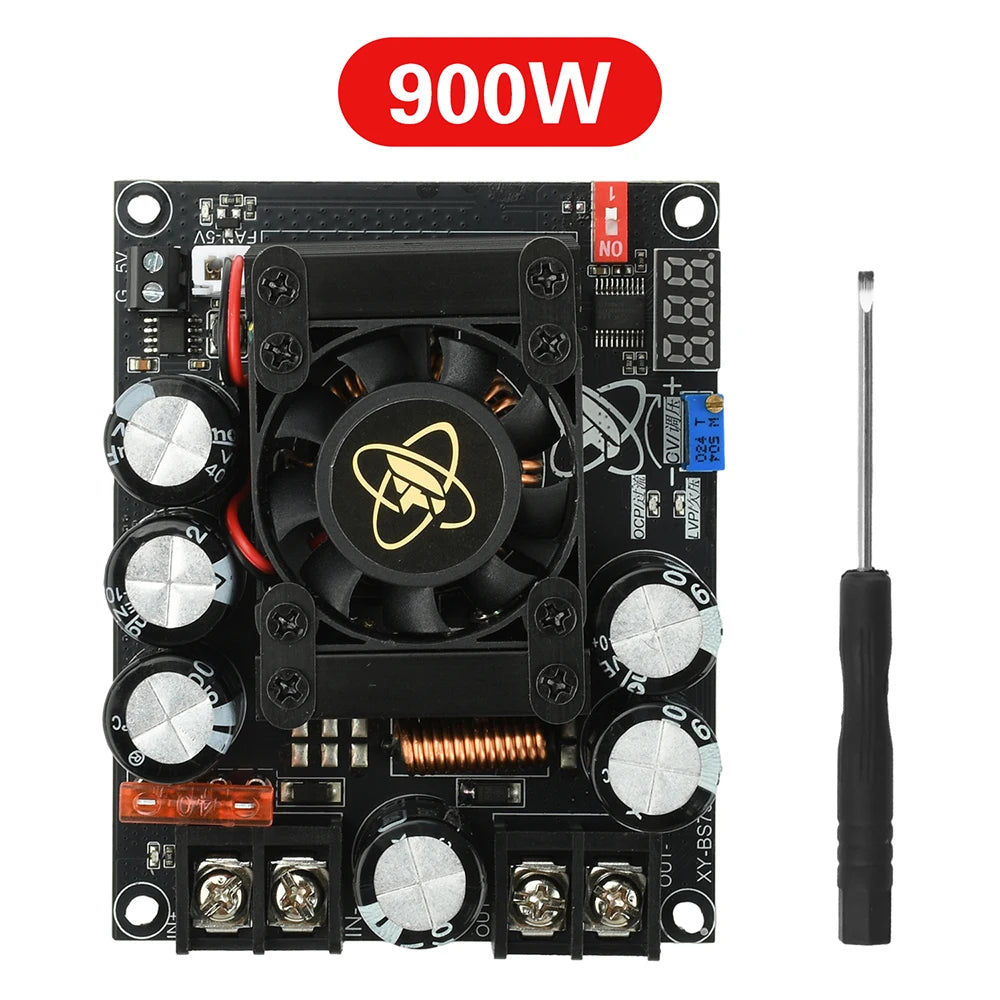 900W 30A /1500W 50A High Current Boost Power Module Dual Inductor Full Power Low Ripple Step-Up Moule for Audio Amplifiers