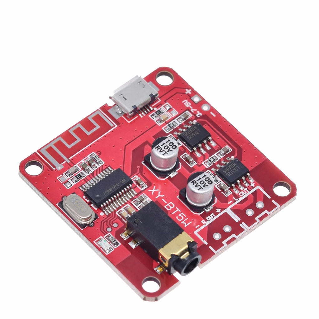 DC 3.7~5V Bluetooth 5.0 Audio Receiver 5w+5w Stereo Power Amplifier Board