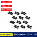 A REEL 0805 1%  SMD resistor 0R ~ 10M 1/8W 0R 0.01R  150 220 330R ohm 1K 2.2K 10K 100K 470K 1R 10R 100R 150R 220R 330R 1M