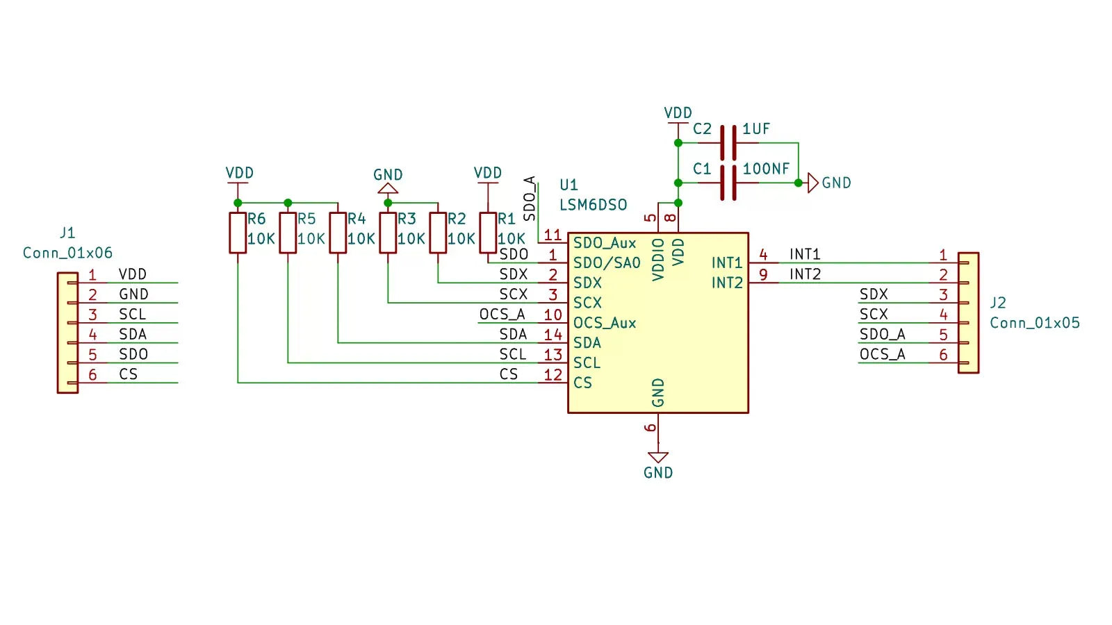 LSM6DSO Accelerometer Gyroscope Sensor Module 6-Axis Inertial Measurement Unit Tilt Angle Detector I2C SPI Communication