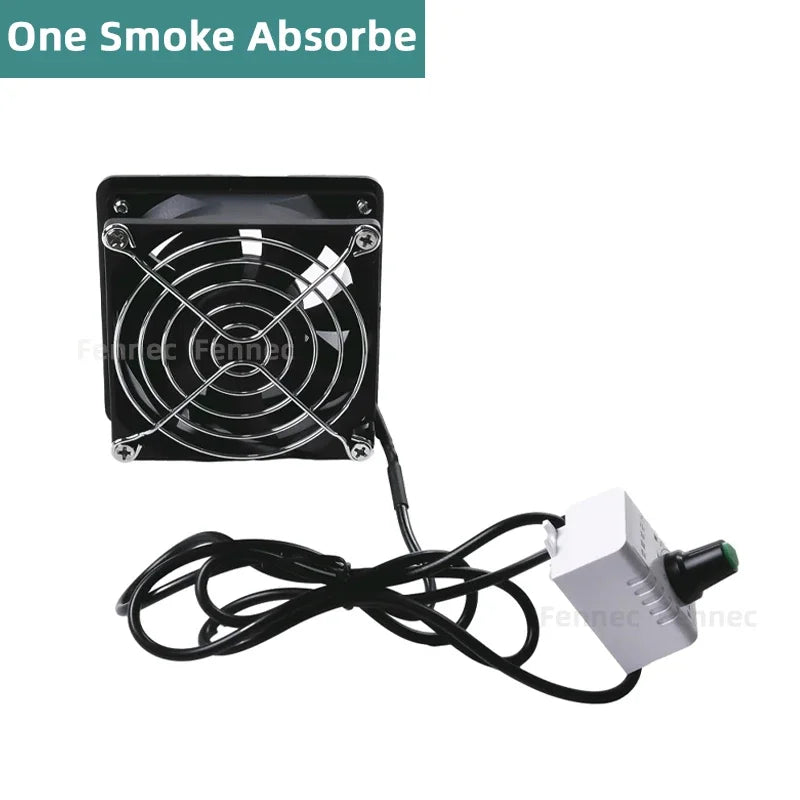1set Smoke Absorber Fume Extractor USB Adjustable Speed Fan Pipe Duct Exhuast Fan Plastic Welding Equipment Accessories