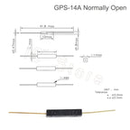 50PCS Magnetic Reed Switch Sensor GPS-11 GPS-14A GPS-14B MKA07101 MKA10110 MKA17101 Normally Open Normally Closed NO NC