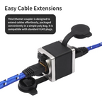 ABT-RJ45 Network Female Straight Coupler Converter Ethernet Extension Adapter, RJ45 Feedthrough Coupler