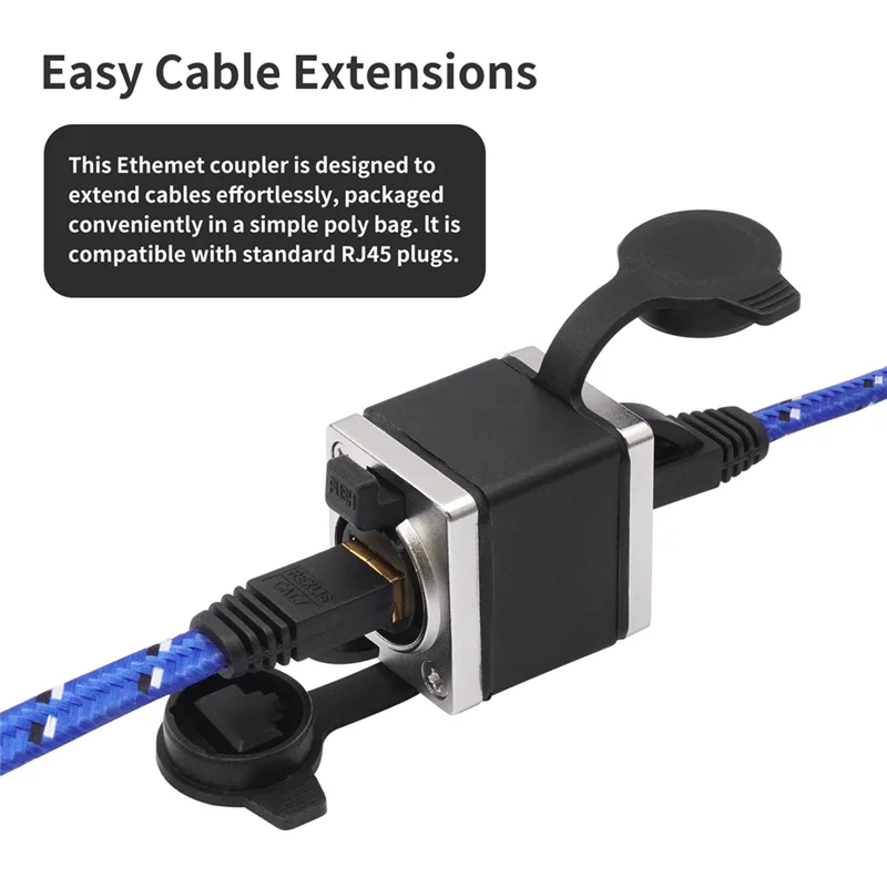 ABT-RJ45 Network Female Straight Coupler Converter Ethernet Extension Adapter, RJ45 Feedthrough Coupler