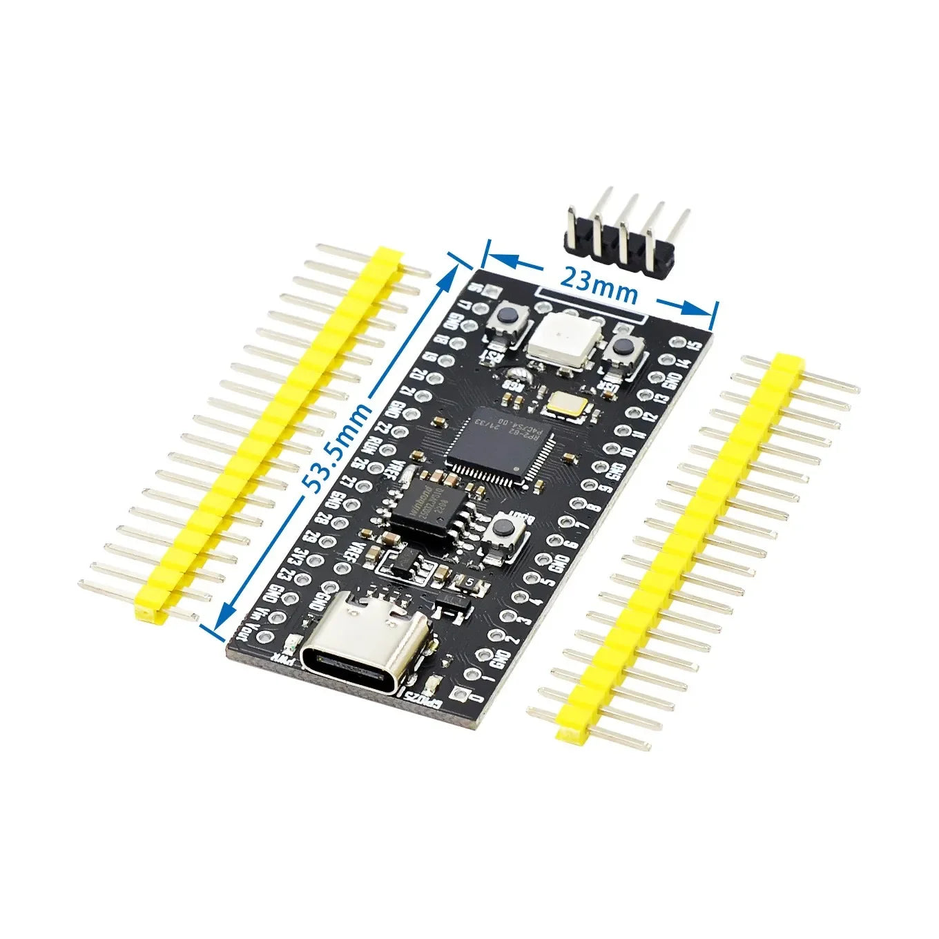 Official Raspberry Pi Pico Board RP2040 Dual-Core 264KB ARM Low-Power Microcomputers High-Performance Cortex-M0+ Processor