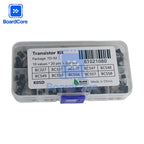 200/480pcs Transistor Kit 2N2222 2N3904 S8050 BC327 BC337 BC547 BC548 BC549 BC557 BC558 A1015 C945 PNP/NPN TO-92 Transistors Set