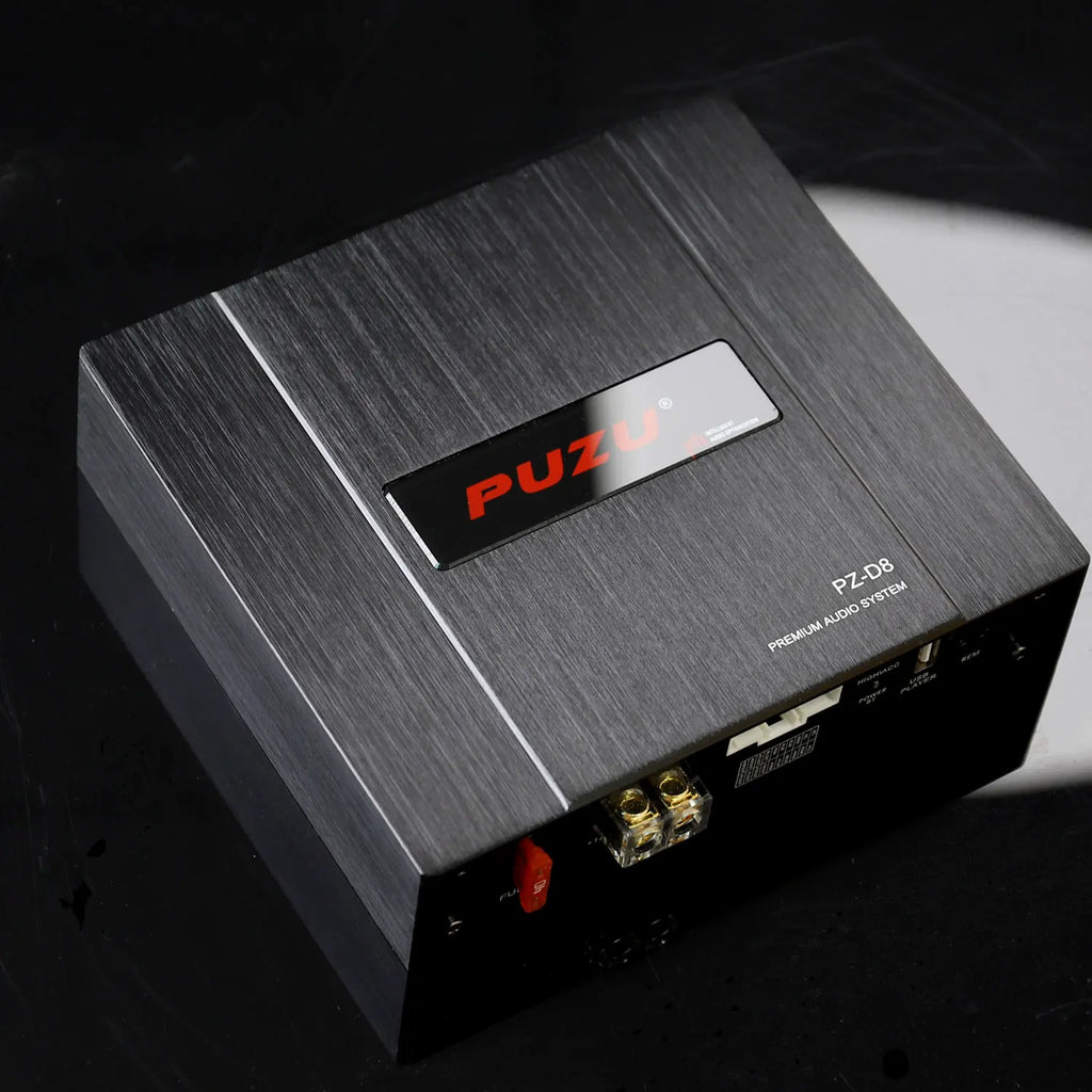 PUZU PZ-D8 D Class 8 channels Car Audio DSP Amplifier processor with 4X180W power output Digital signal processor audio system