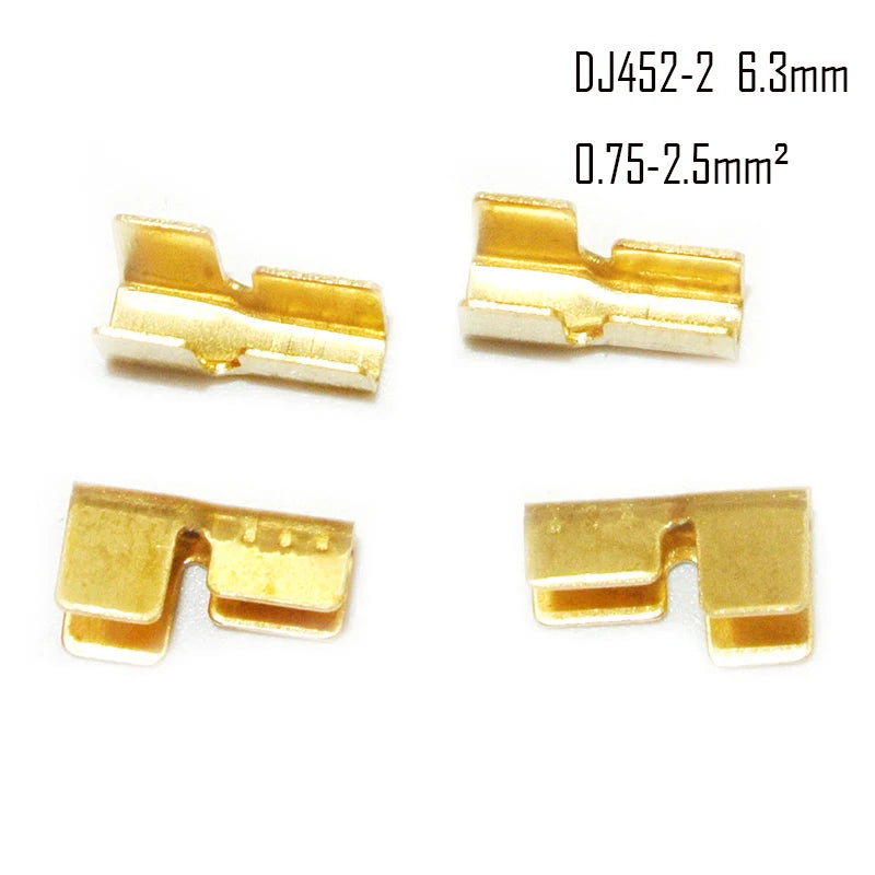 100/200/500/Pcs  U-Shaped Copper Wire Crimps H62 Brass Wire Buckle  Fascia Butt Terminal Quick Connect 454TABC 452 453 0.2-10mm2