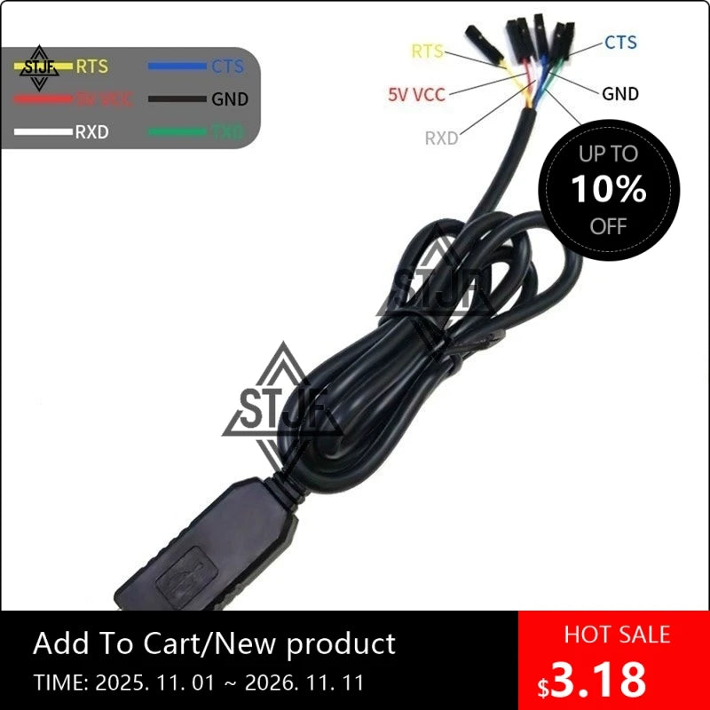 1PCS USB Support To COM Module Cable USB To RS232 UART PL2303GT Pl2303 Auto Converter(No TTL)