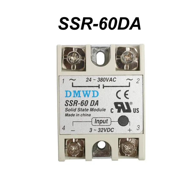 Industrial Solid State Relay SSR DA with Protective Flag SSR-40DA DC control AC Heat sink SSR-10DA SSR-15DA SSR-25DA