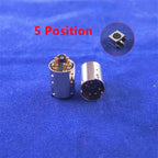 5/20/50/200 pcs Mini Din Plug Male Connector 3 4 5 6 7 8 9 Pin PCB mount Straigh Machined Header Gold Plated Pins Board Solder