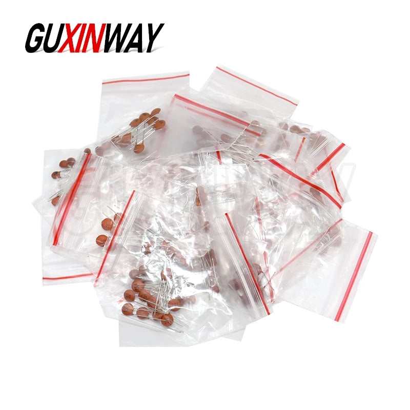 300PCS Ceramic Capacitor Set 2PF-100NF 30 Values*10pcs Capacitors Assortment Kit Electronics Components