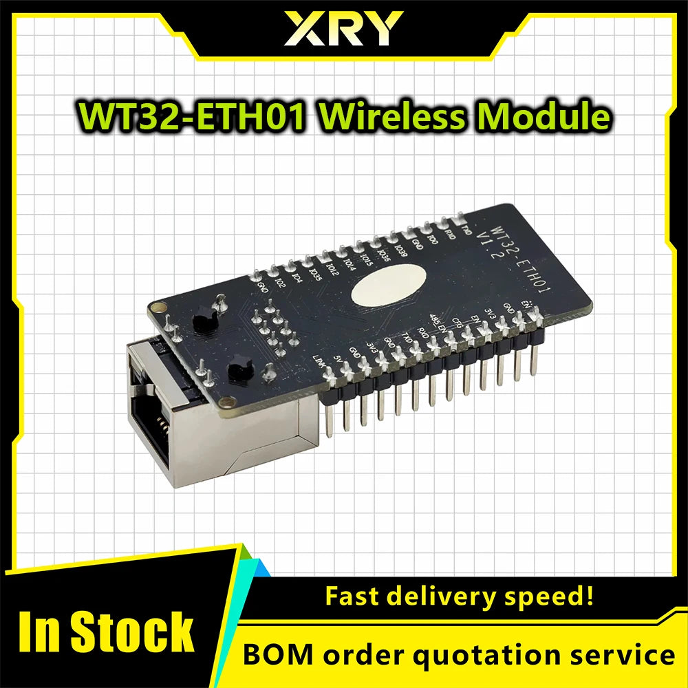 WT32-ETH01 Embedded Serial Port Networking Bluetooth-compatible Ethernet WIFI Combo Gateway MCU ESP32 Wireless Module WT32 ETH01