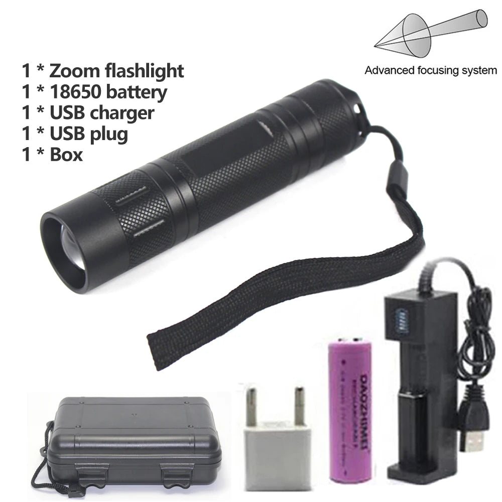 10W 850nm/940nm Infrared Night Vision Scalable Focusing Flashlight DIY Night Vision Device Tactical Hunting Light For Gun 18650