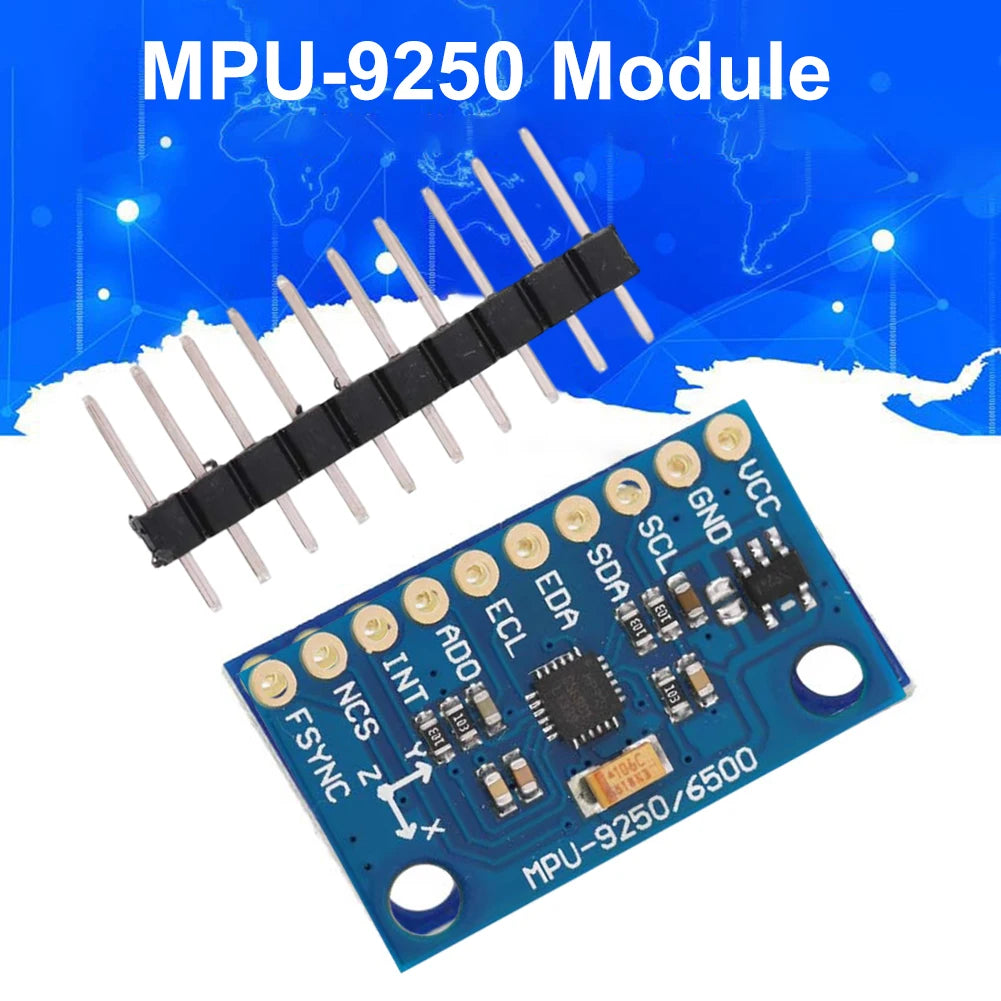 GY-9250 MPU9250 9-axis/9-axis Attitude Sensor Board Module IIC/SPI Gyro+Accelerator+Magnetometer Measurement Sensor Module 3-5V