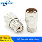 1Pcs UHF SO239 PL259 SO-239 PL-259 Male to N Male to Female Straight Connector UHF to N RF Coaxial Adapter Connector