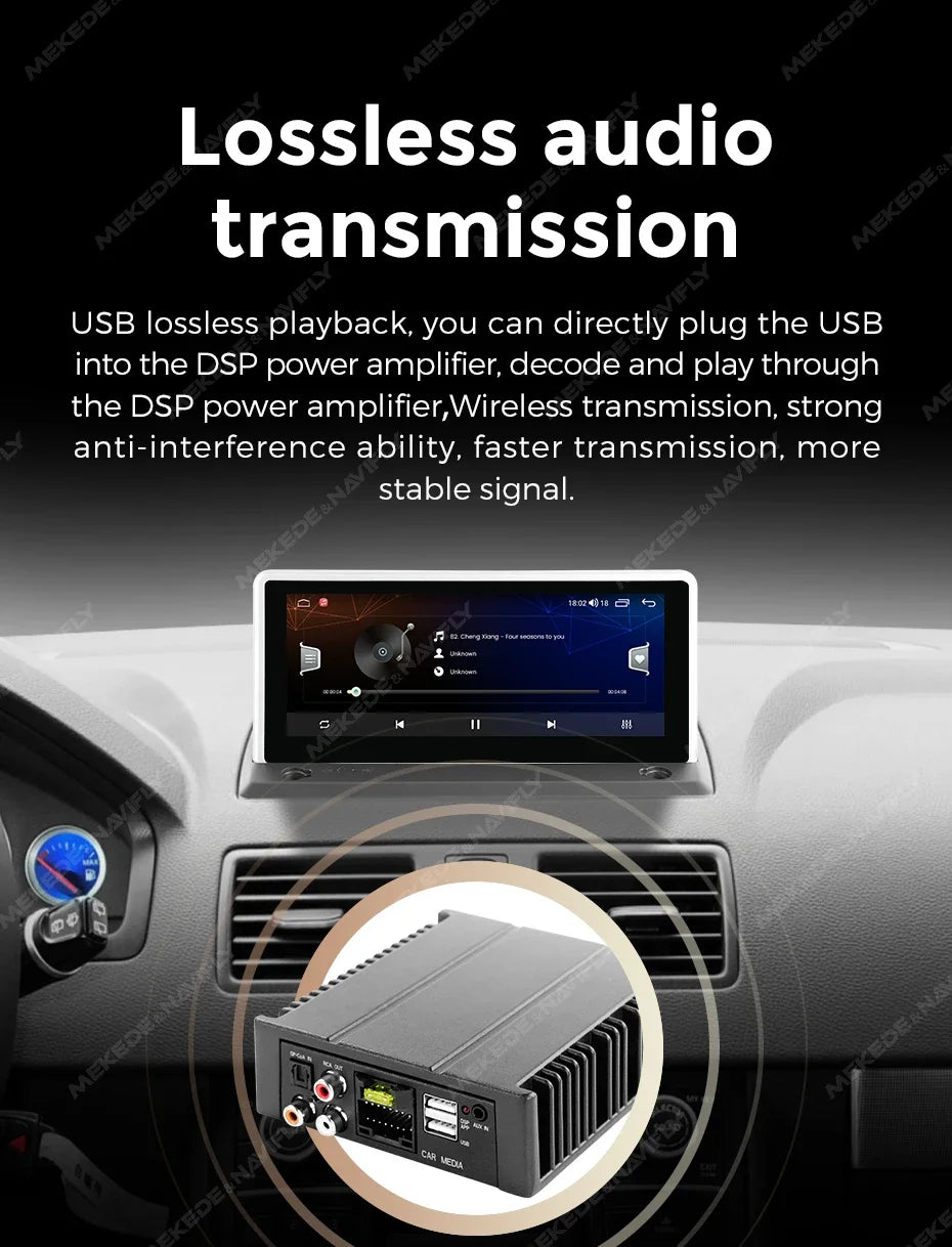 Android Radio DSP Audio Processor 4*80W Amplify Automotive Sound Modules Electronics Stereo Amplifer APP Automobiles Car Parts