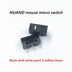New Authentic HUANO mouse micro switch button white yellow blue pink green dot blue shell white dot General 3-pin switch