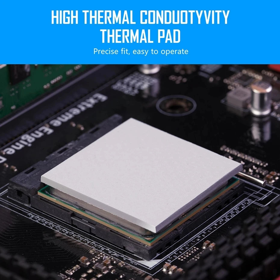 UPSIREN OEM Thermal Pad Silicone Plaster Thermal Pad CPU GPU Card Water Cooling Mat 100X100mm High Quality Heatsink Cooling pad