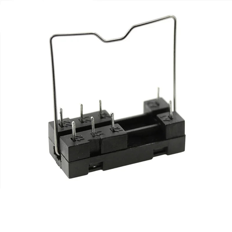 2Pcs 14F-2Z-A2 Relay PCB Socket Base 5-Pin / 8-Pin Plug-in Holder Compatible for G2R-1/G2R-2 RT424024 HF115F