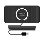 Wireless Charger Car Silicone Pad Stand For iPhone 17 16 14 13 12 Xiaomi Samsung Huawei Mobile Phone Fast Car Wireless Charging