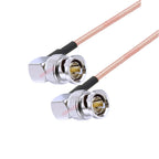 RG179 Cable 75 Ohm BNC Male Right Angle to BNC Male Plug Connector Adapter for Video Camera SDI Camcorder HD-SDI/3G-SDI/4K/8K