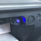 5 Pieces Car Pushbutton Switch 12V ON/OFF Luminescence Toggle Switches Round Rocker Dot Switch LED Light Waterproof