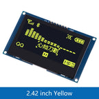 2.4" 2.42 inch 128x64 OLED LCD Display Module SSD1309 12864 4 Pin IIC I2C Serial Interface for Arduino UNO R3 C51