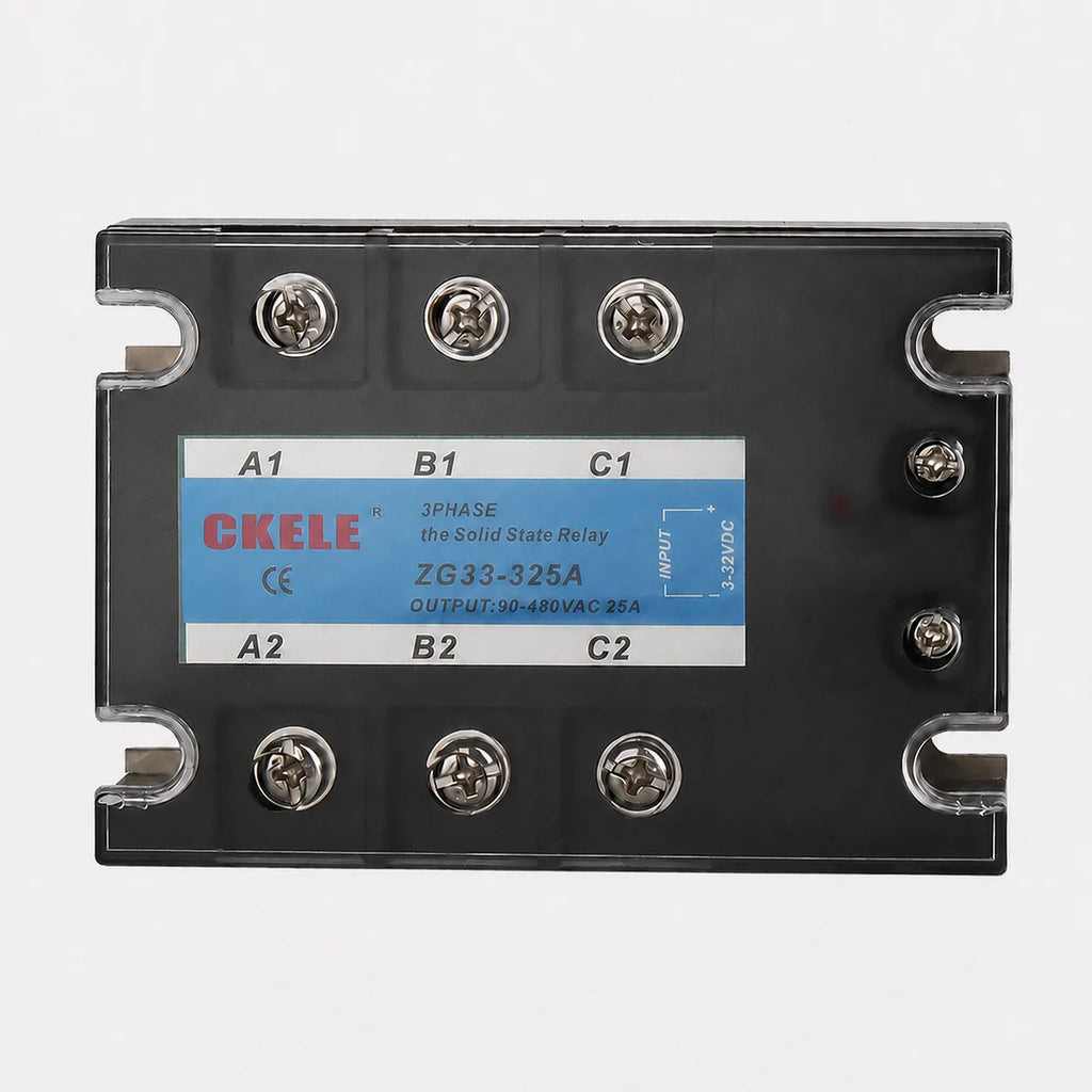 CKELE ZG33 3 Phase Solid State Relay SSR 10A 25A 40A 50A 60A 80A 100A 120A DC 3-32V Control AC 90-480V 380VAC