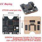 ESP8266 ESP-W&ROOM-32 ESP32-WROVER Development Board Test Programmer Socket Downloader Burning Fixture Tool for ESP-12F/07S/01