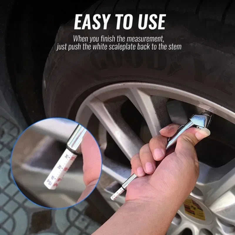Universal Tyre Air Pressure Test Meter Pen Portable 5-50 PSI Air Pressure Test Tools Meter Gauge Pen Barometer Monitor System